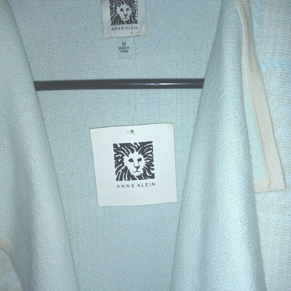 Anne Klein Sz  Medium  Open Cardigan Long knit Women's Mfg $109 NEW - Picture 2 of 11